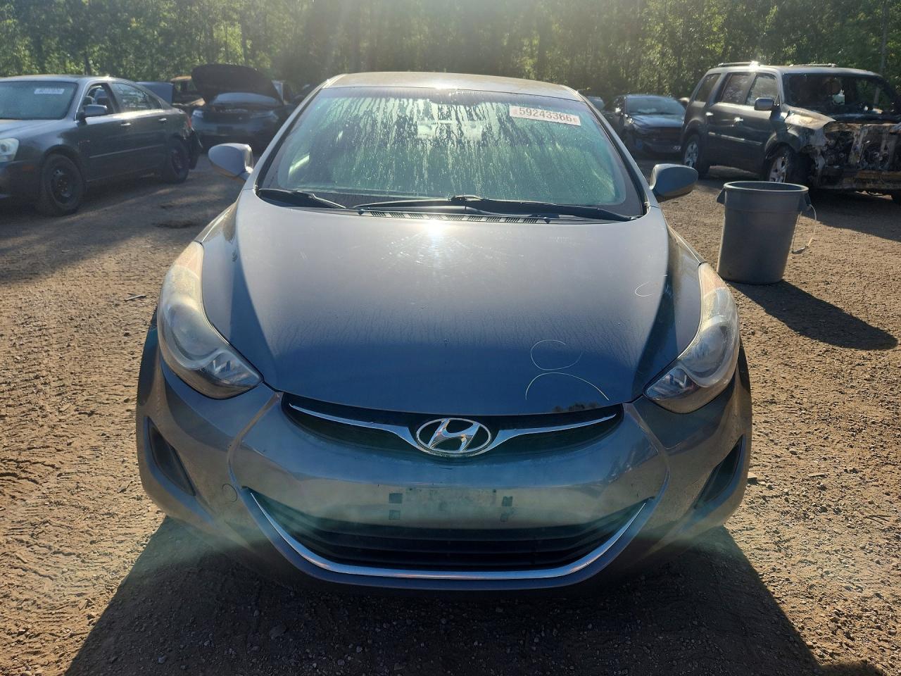2012 Hyundai Elantra Gls Gray vin: 5NPDH4AE5CH130665