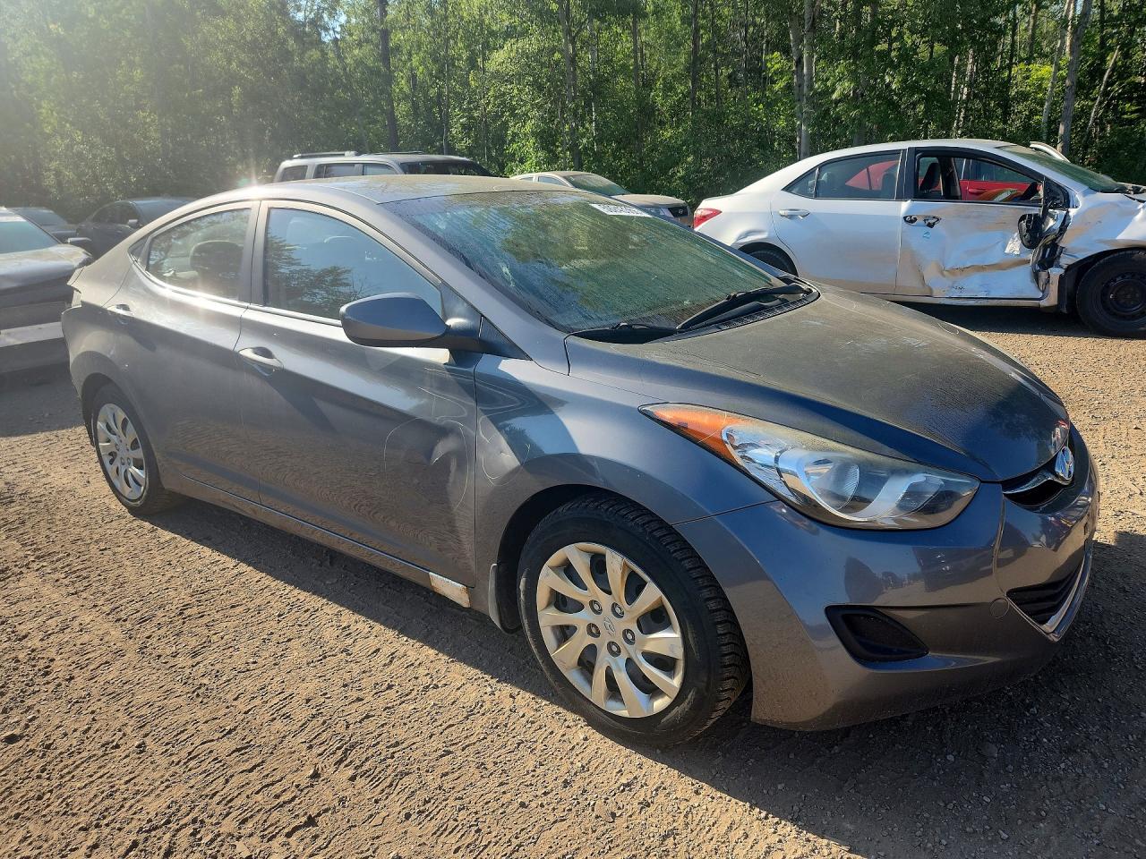 2012 Hyundai Elantra Gls Gray vin: 5NPDH4AE5CH130665