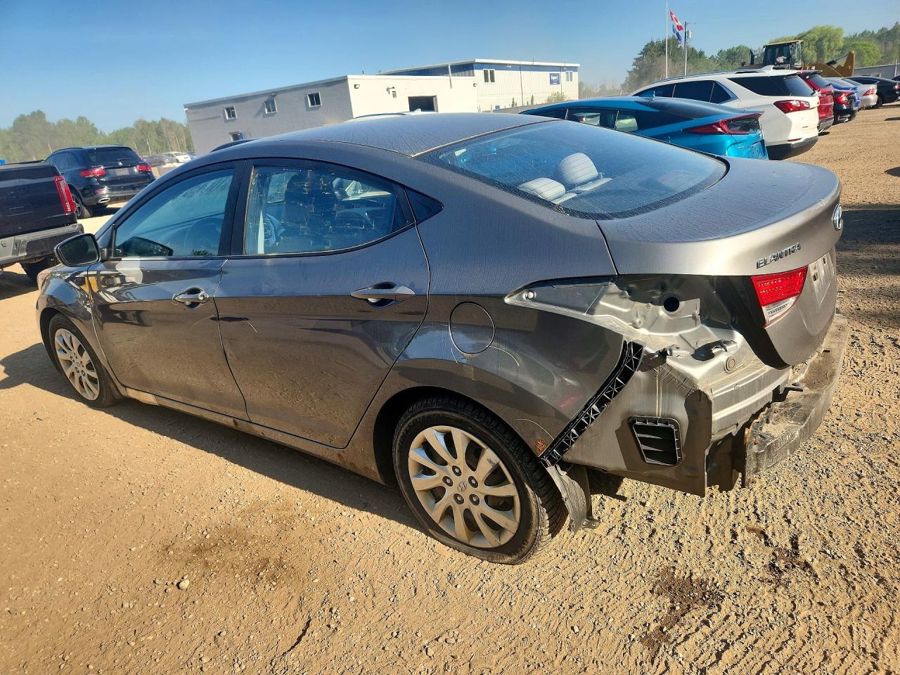 2012 Hyundai Elantra Gls Gray vin: 5NPDH4AE5CH130665