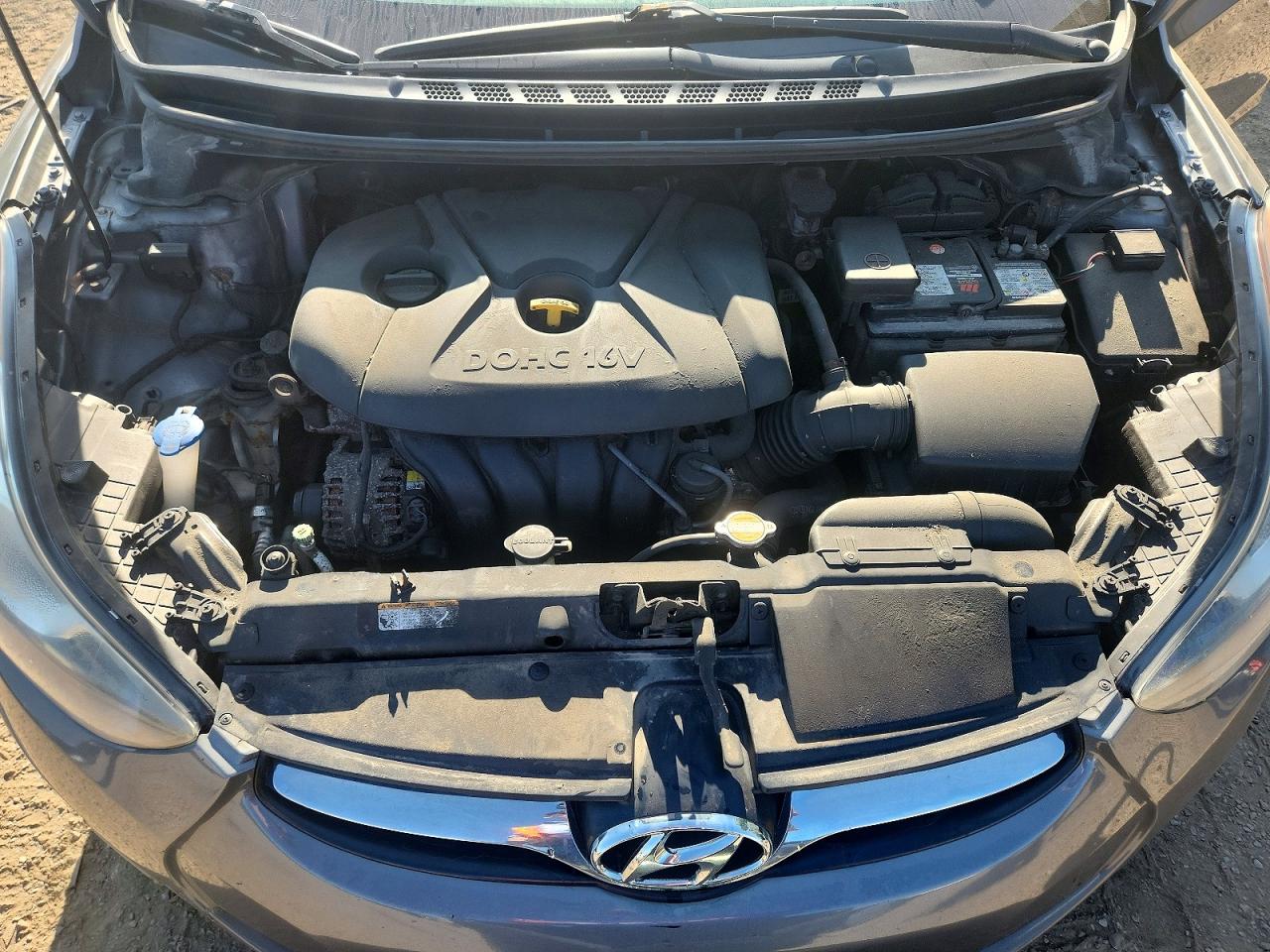 2012 Hyundai Elantra Gls Gray vin: 5NPDH4AE5CH130665