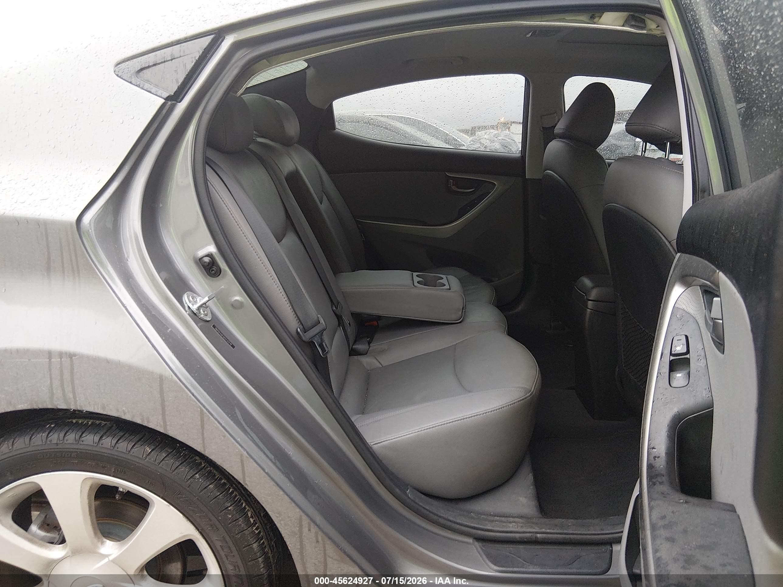 2012 Hyundai Elantra Limited Серый vin: 5NPDH4AE5CH131279