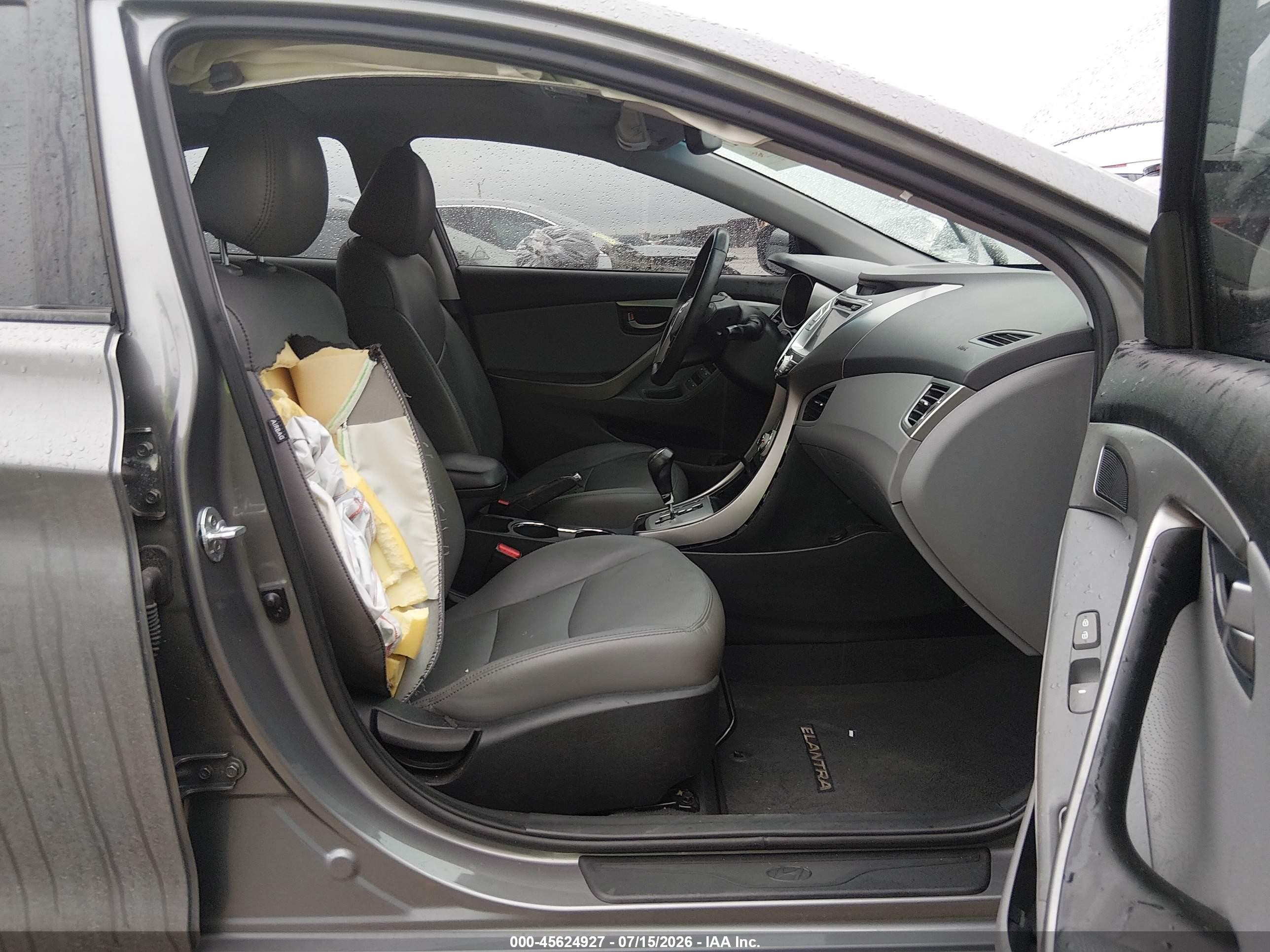 2012 Hyundai Elantra Limited Серый vin: 5NPDH4AE5CH131279