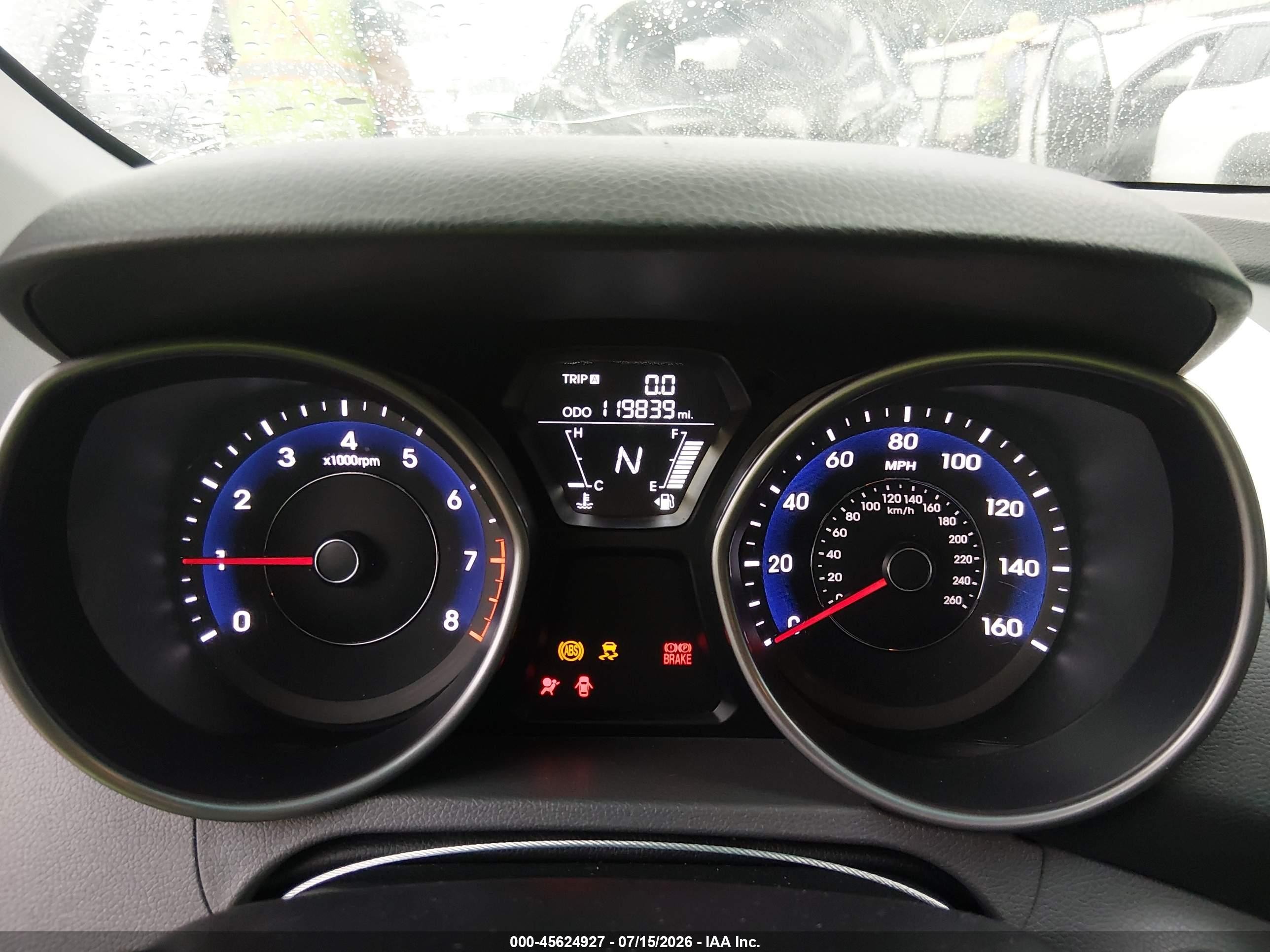 2012 Hyundai Elantra Limited Серый vin: 5NPDH4AE5CH131279