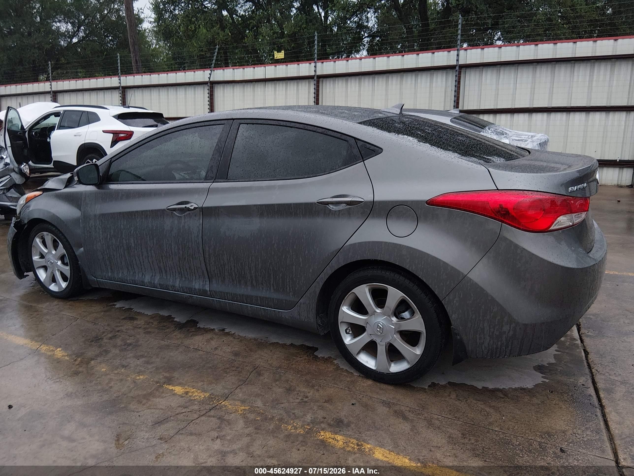 2012 Hyundai Elantra Limited Серый vin: 5NPDH4AE5CH131279