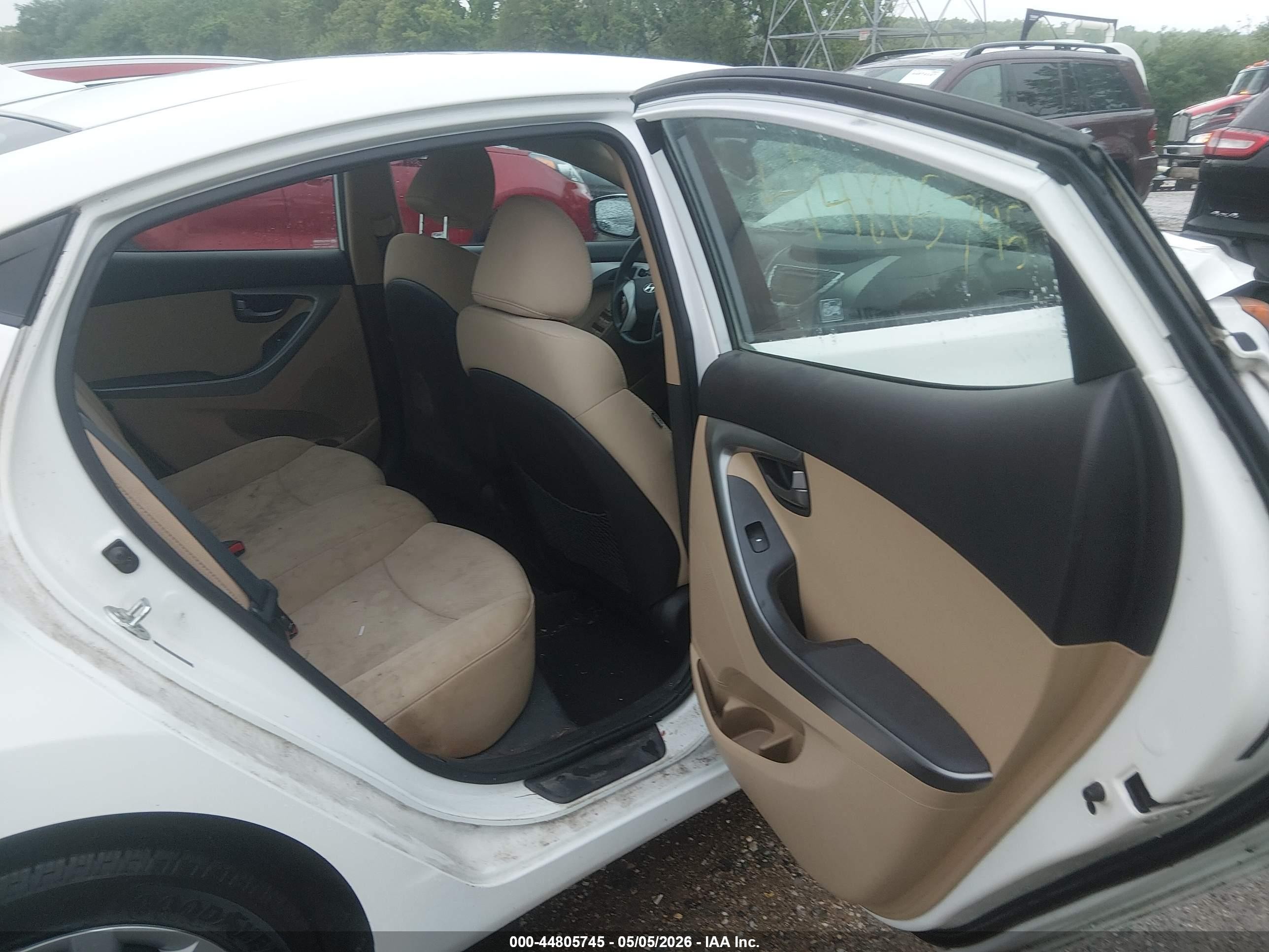 2012 Hyundai Elantra Gls White vin: 5NPDH4AE5CH140905