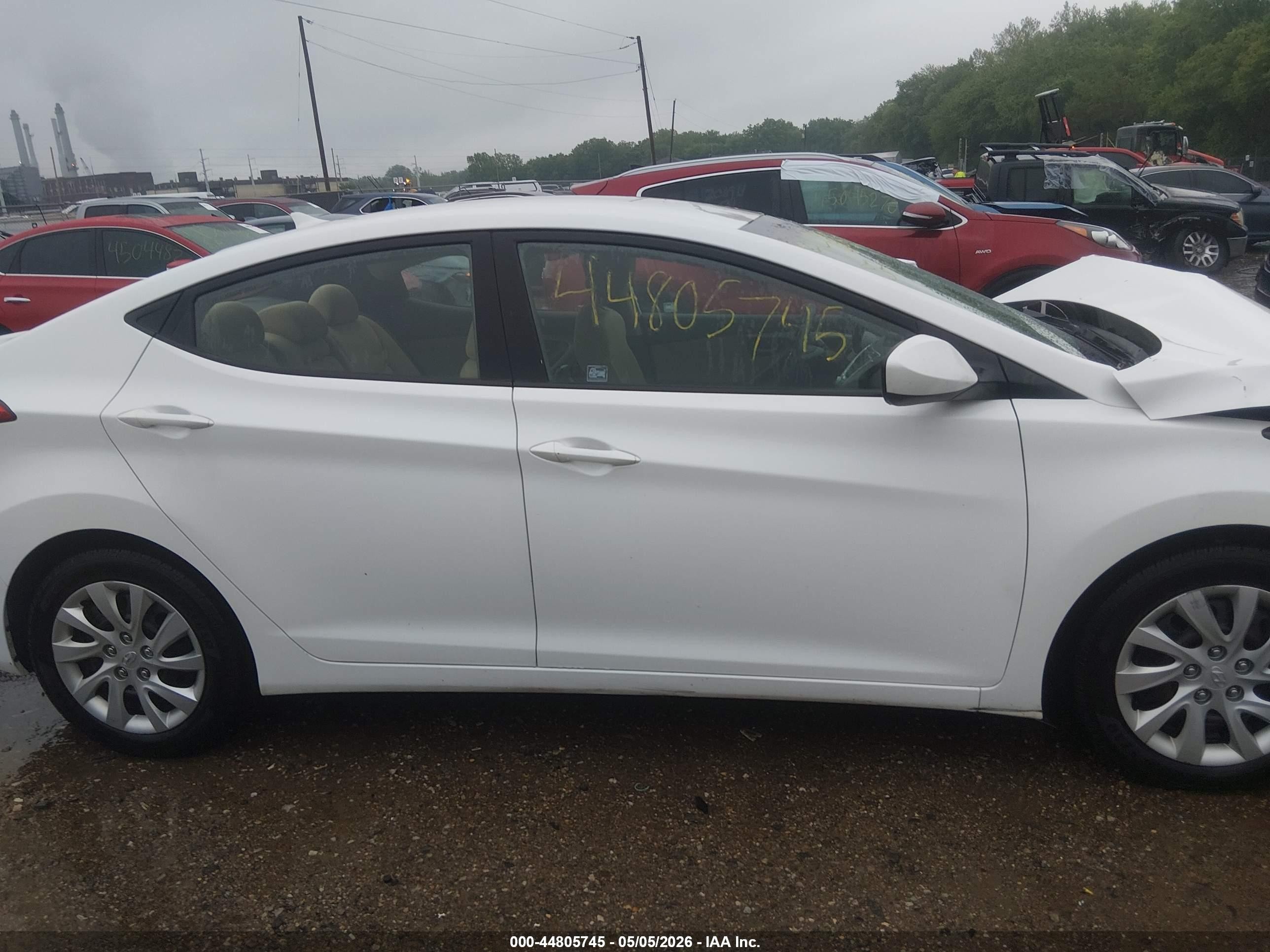 2012 Hyundai Elantra Gls White vin: 5NPDH4AE5CH140905