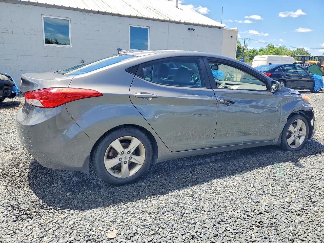 2012 Hyundai Elantra Gls Gray vin: 5NPDH4AE5CH141410