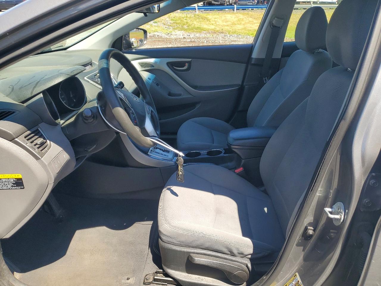 2012 Hyundai Elantra Gls Gray vin: 5NPDH4AE5CH141410