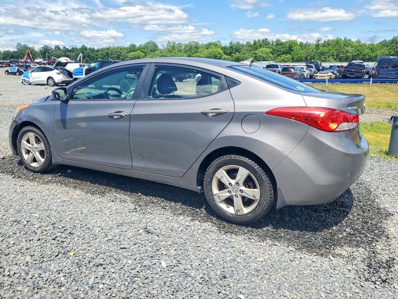 2012 Hyundai Elantra Gls Gray vin: 5NPDH4AE5CH141410