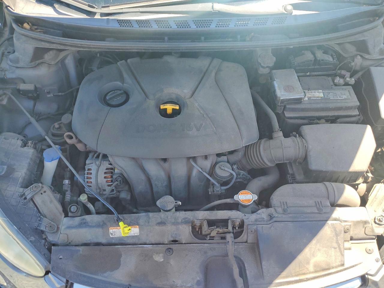 2012 Hyundai Elantra Gls Gray vin: 5NPDH4AE5CH141410