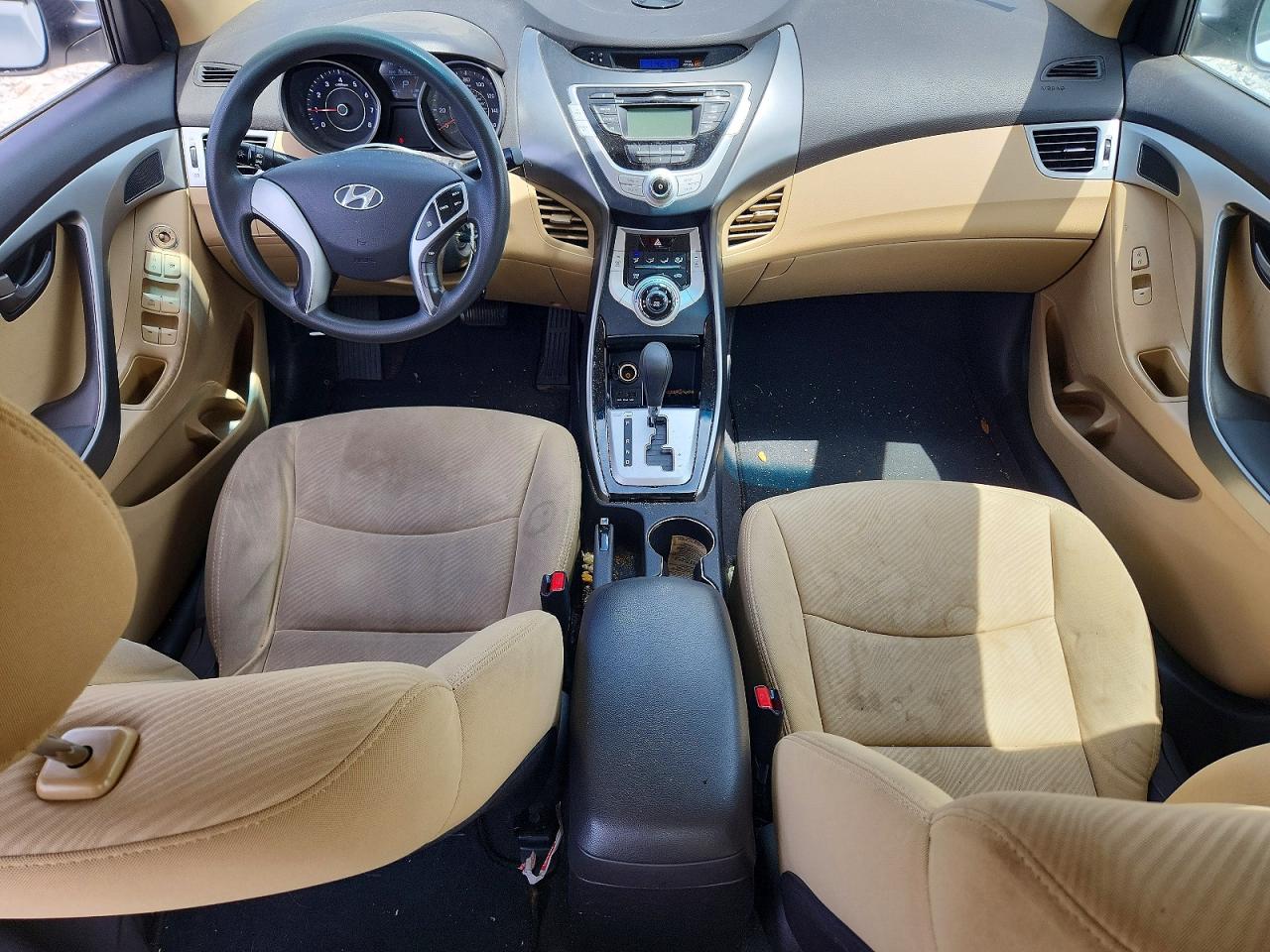 2012 Hyundai Elantra Gls White vin: 5NPDH4AE5CH142766