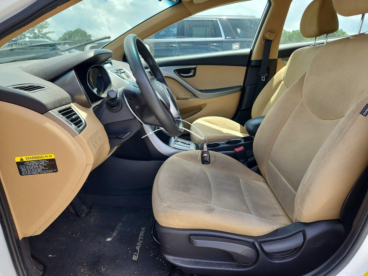 2012 Hyundai Elantra Gls White vin: 5NPDH4AE5CH142766