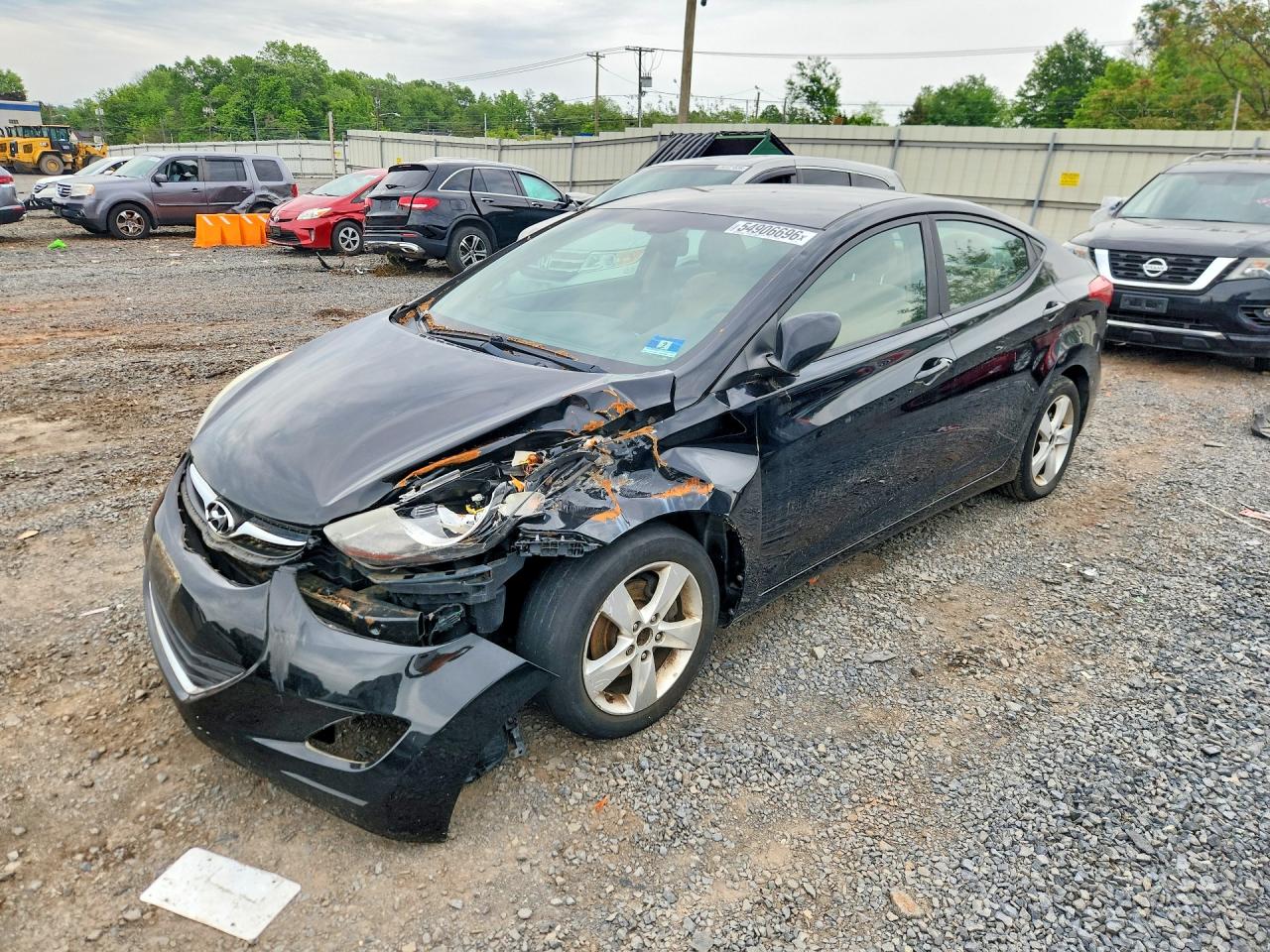 2012 Hyundai Elantra Gls Black vin: 5NPDH4AE5CH147093