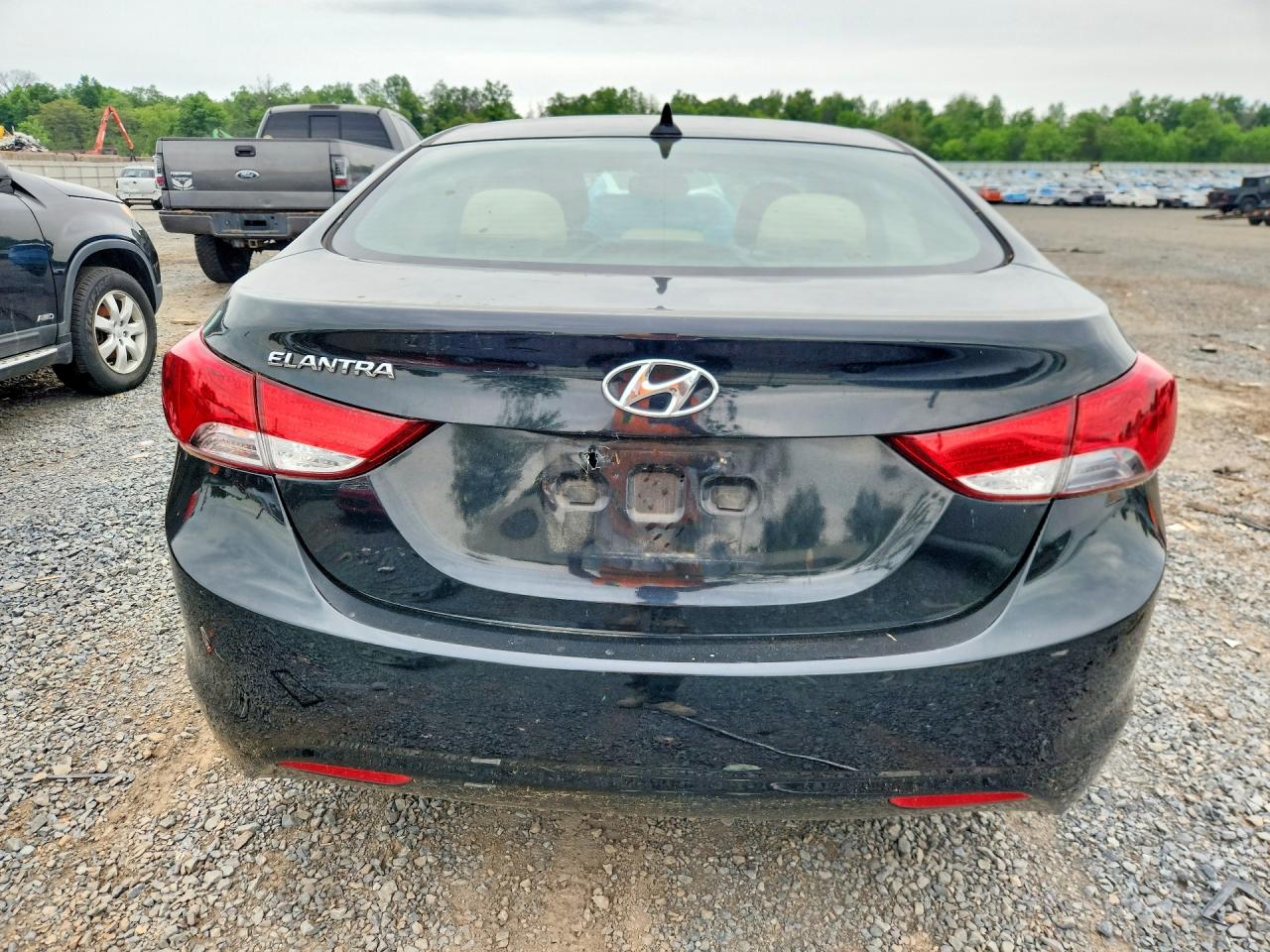 2012 Hyundai Elantra Gls Black vin: 5NPDH4AE5CH147093