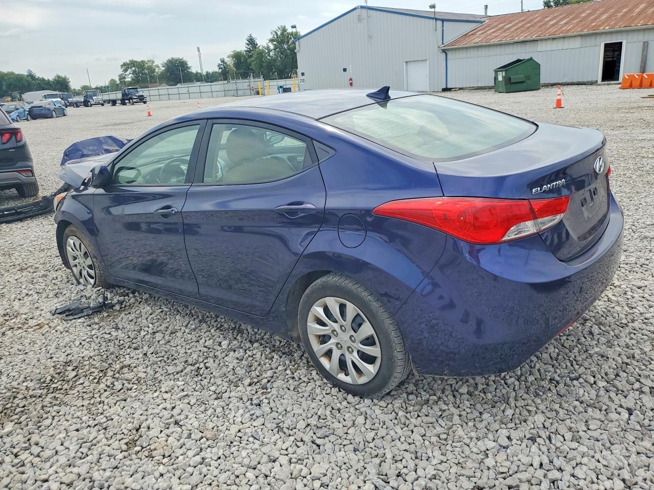 2013 Hyundai Elantra Gls Blue vin: 5NPDH4AE5DH152294