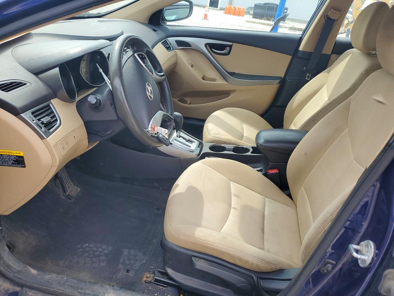 2013 Hyundai Elantra Gls Blue vin: 5NPDH4AE5DH152294