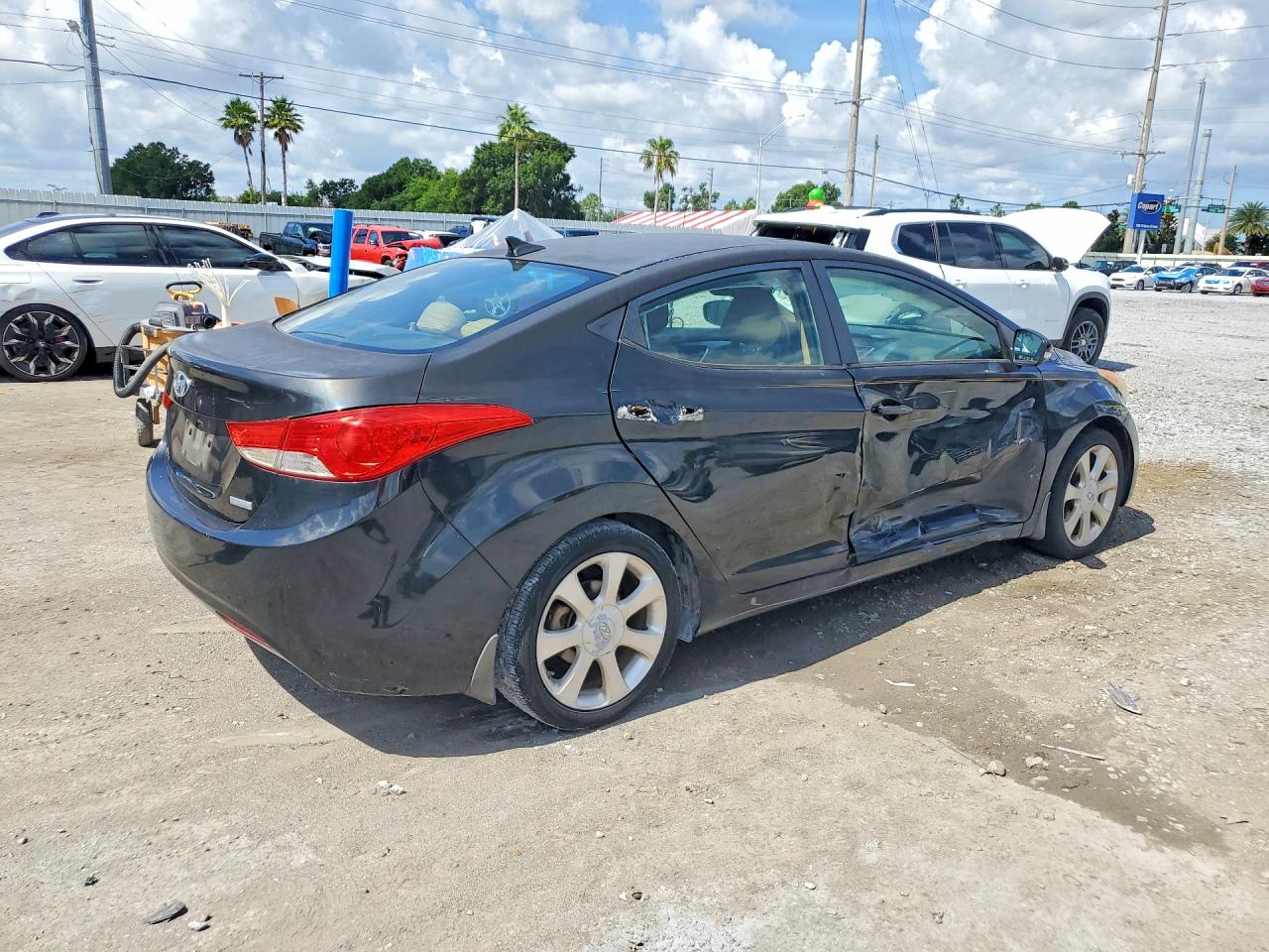 2013 Hyundai Elantra Limited Black vin: 5NPDH4AE5DH153770