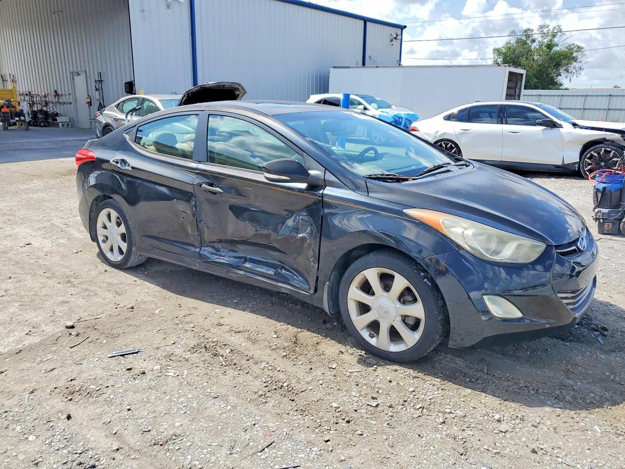 2013 Hyundai Elantra Limited Black vin: 5NPDH4AE5DH153770