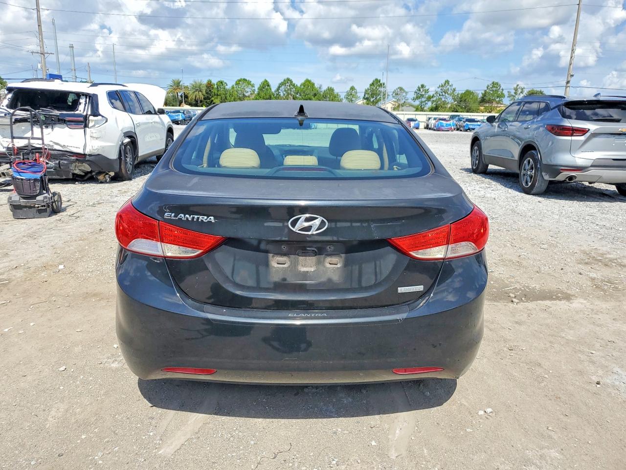 2013 Hyundai Elantra Limited Black vin: 5NPDH4AE5DH153770