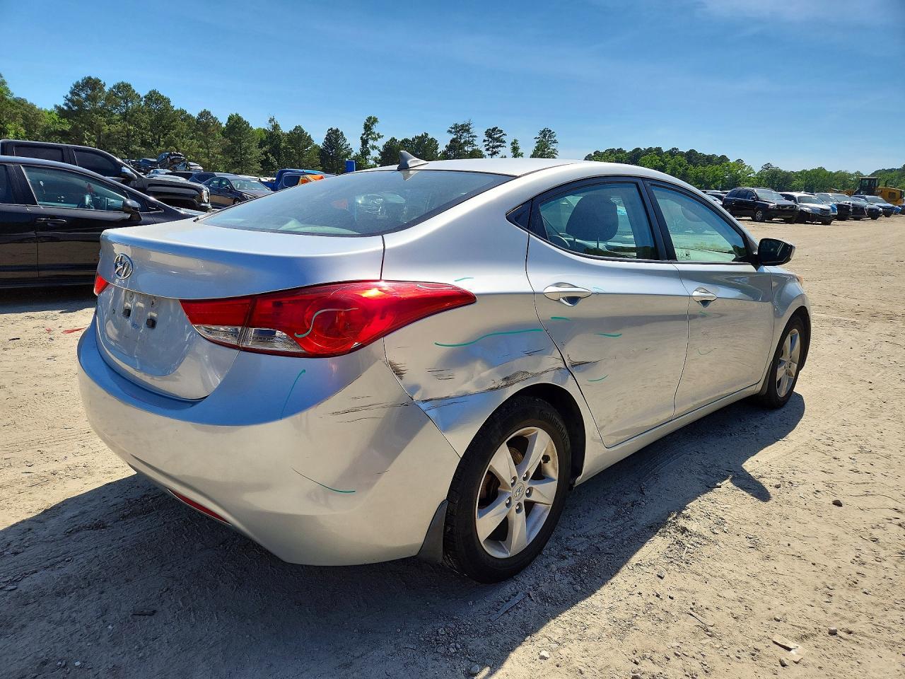 2013 Hyundai Elantra Gls Серебряный vin: 5NPDH4AE5DH156538