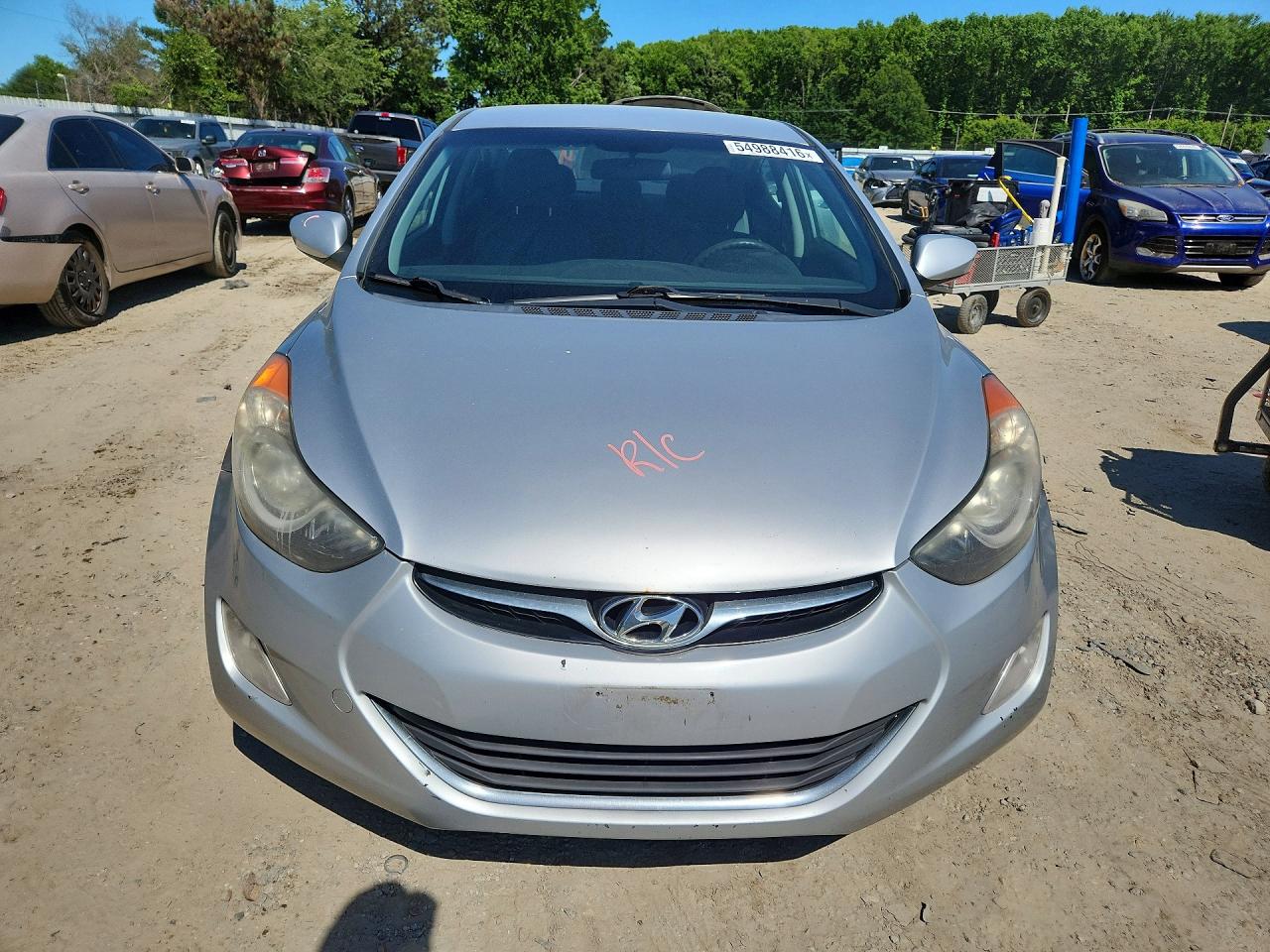 2013 Hyundai Elantra Gls Серебряный vin: 5NPDH4AE5DH156538