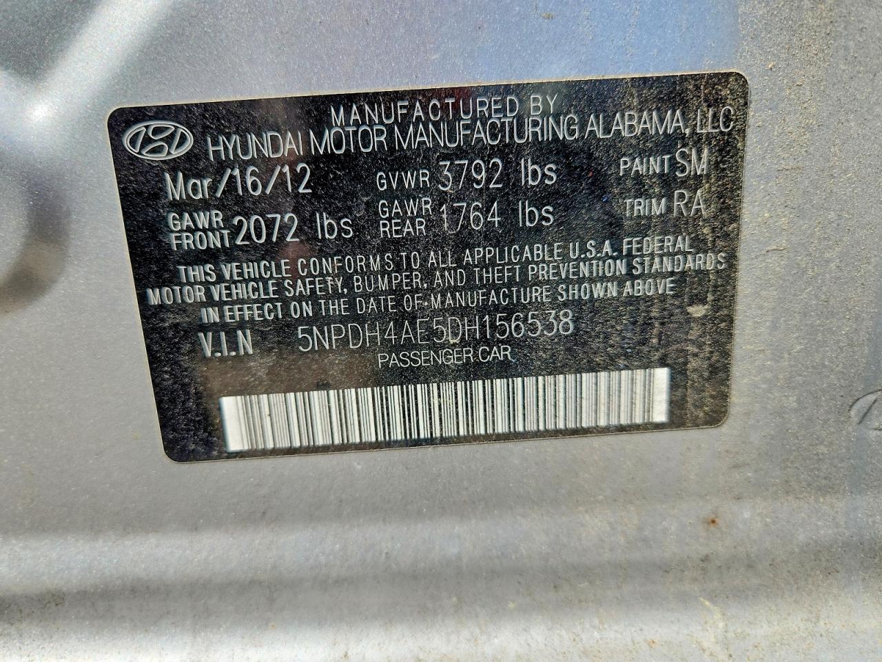 2013 Hyundai Elantra Gls Серебряный vin: 5NPDH4AE5DH156538