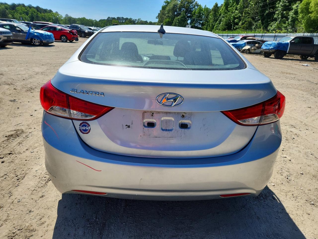 2013 Hyundai Elantra Gls Серебряный vin: 5NPDH4AE5DH156538