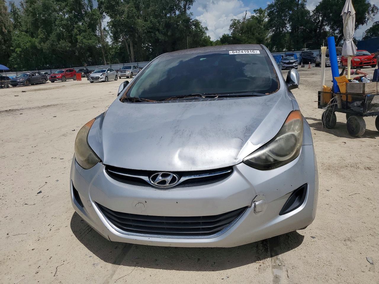 2013 Hyundai Elantra Gls Silver vin: 5NPDH4AE5DH160105