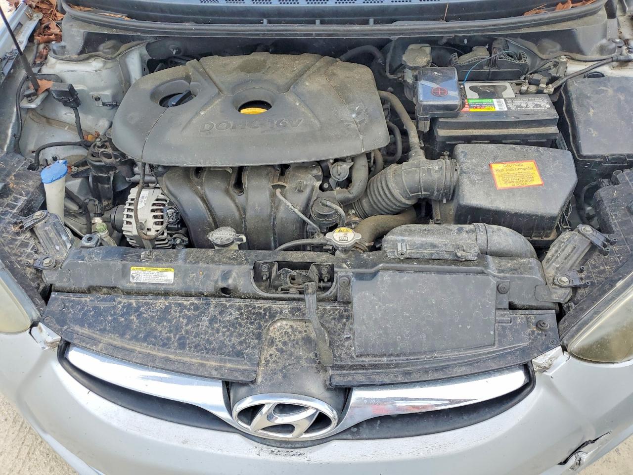 2013 Hyundai Elantra Gls Silver vin: 5NPDH4AE5DH160105
