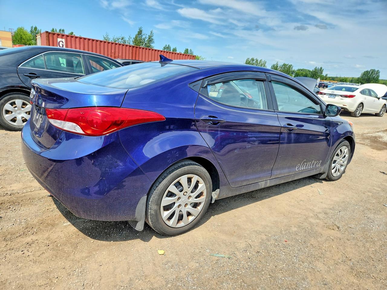 2013 Hyundai Elantra Gls Blue vin: 5NPDH4AE5DH167944