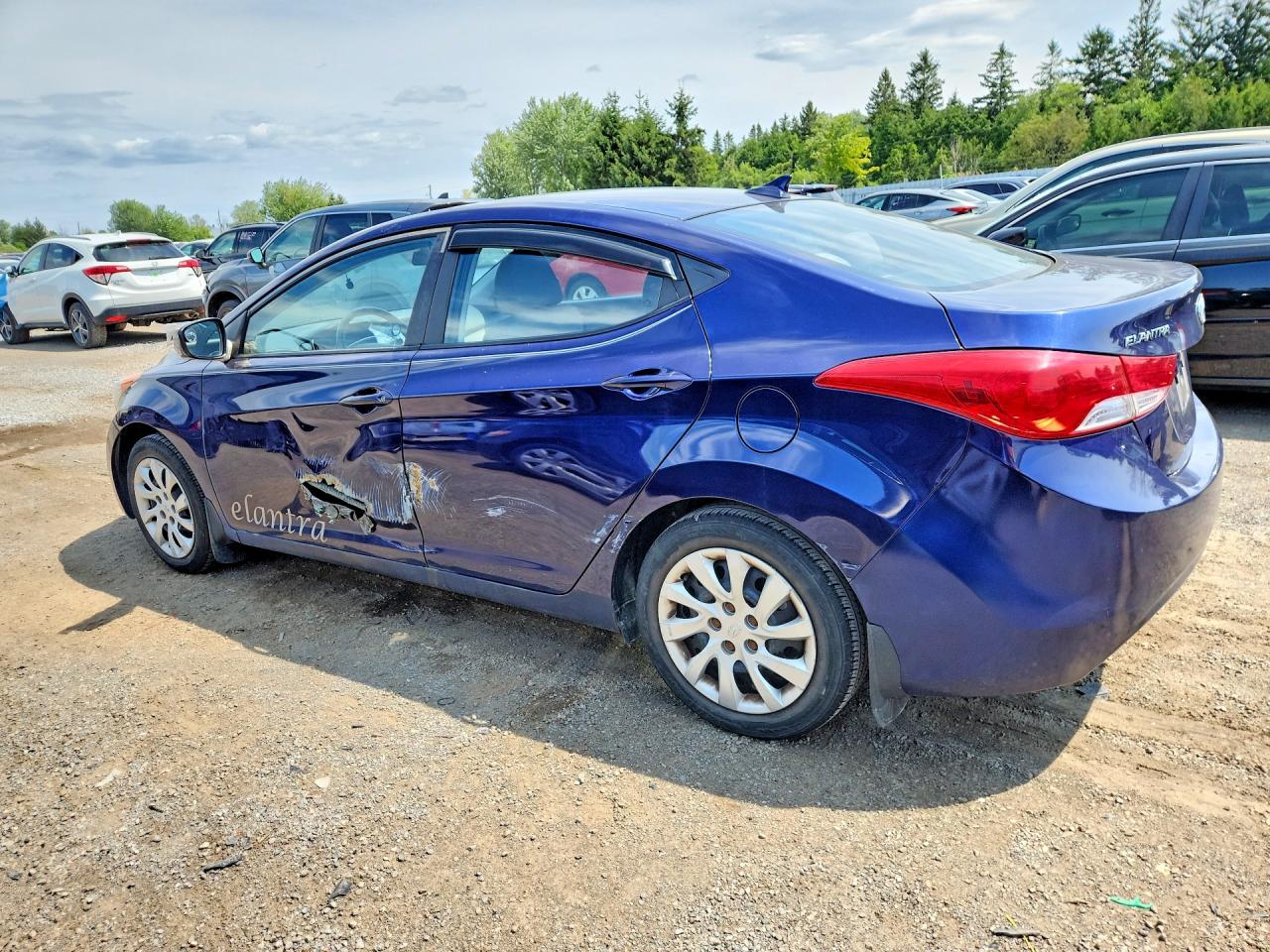 2013 Hyundai Elantra Gls Blue vin: 5NPDH4AE5DH167944