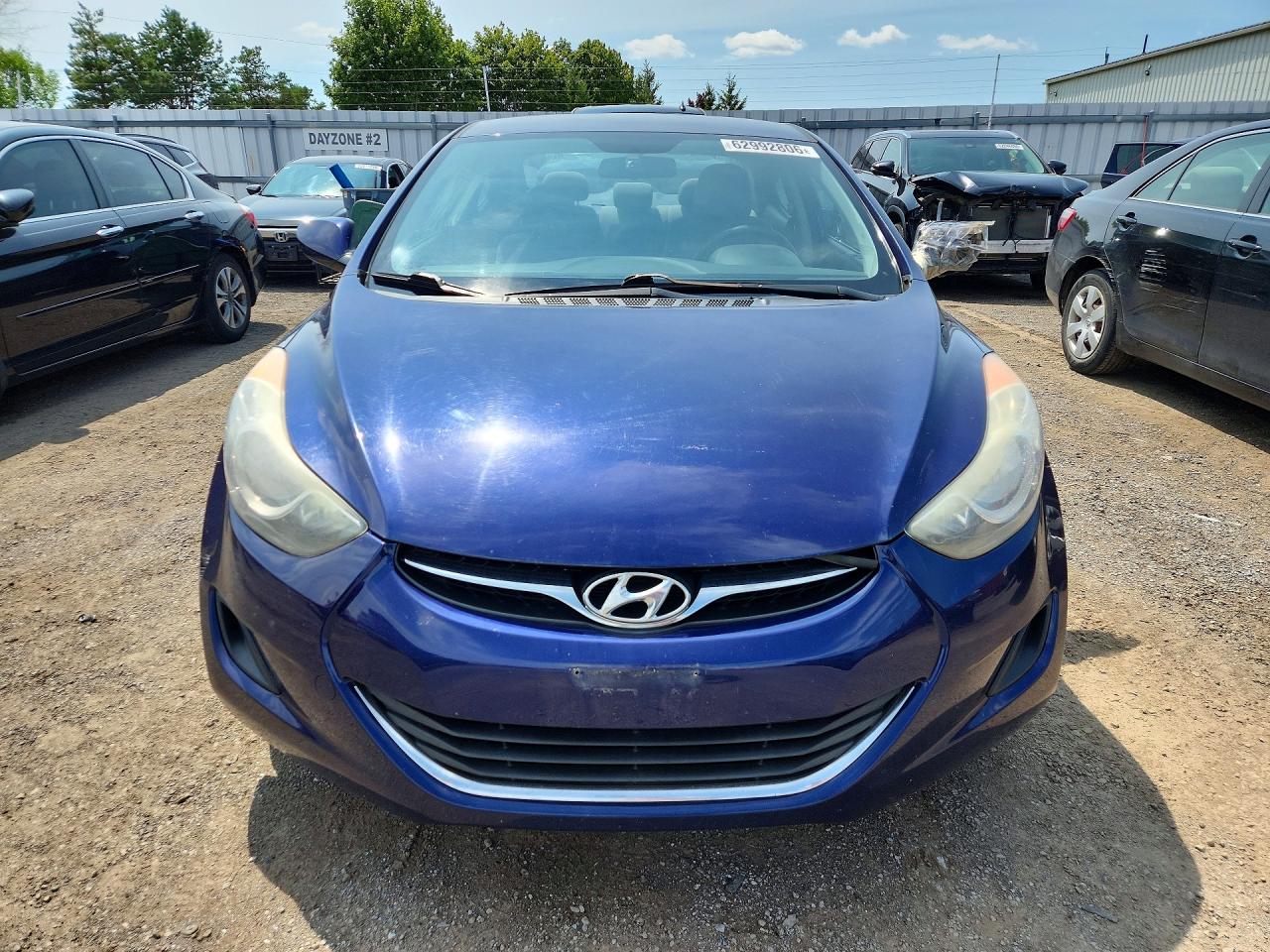 2013 Hyundai Elantra Gls Blue vin: 5NPDH4AE5DH167944
