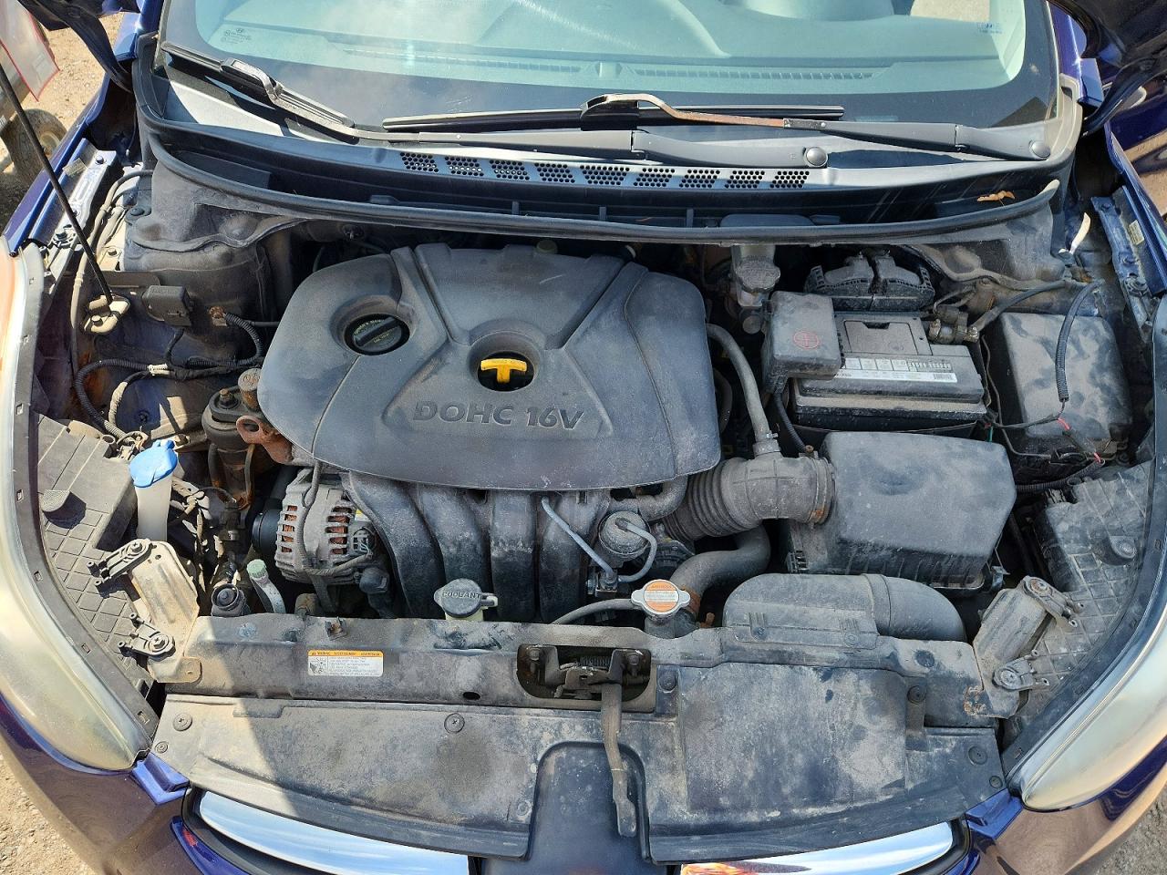 2013 Hyundai Elantra Gls Blue vin: 5NPDH4AE5DH167944