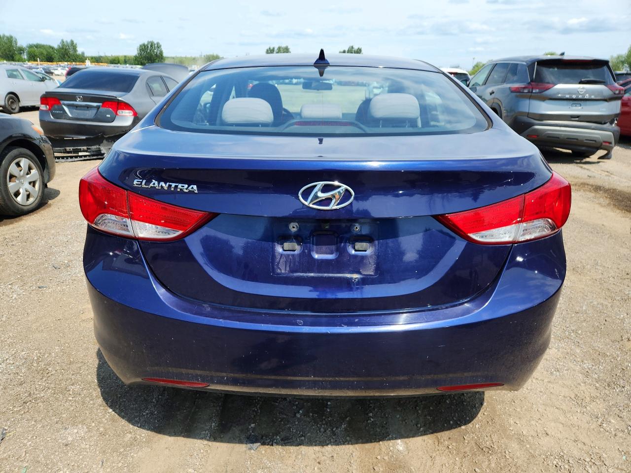 2013 Hyundai Elantra Gls Blue vin: 5NPDH4AE5DH167944