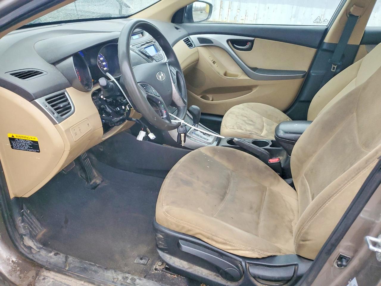 2013 Hyundai Elantra Gls Tan vin: 5NPDH4AE5DH172982