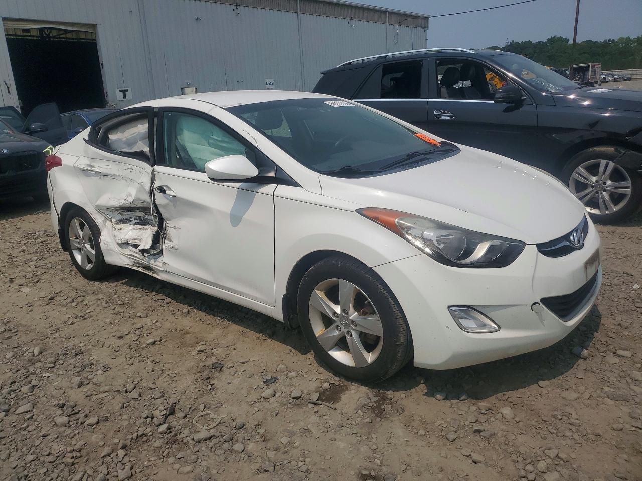 2013 Hyundai Elantra Gls White vin: 5NPDH4AE5DH185733
