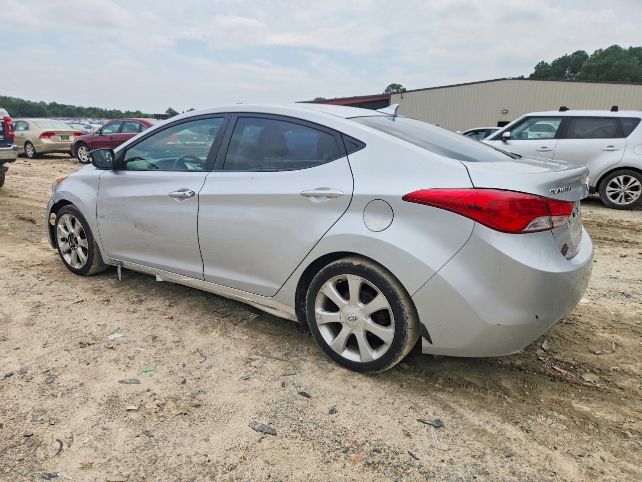 2013 Hyundai Elantra Limited Silver vin: 5NPDH4AE5DH187854