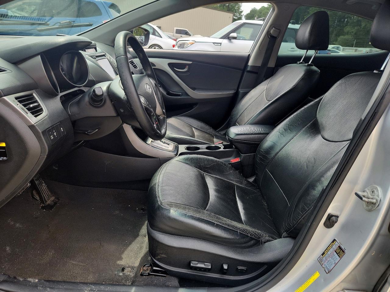 2013 Hyundai Elantra Limited Silver vin: 5NPDH4AE5DH187854