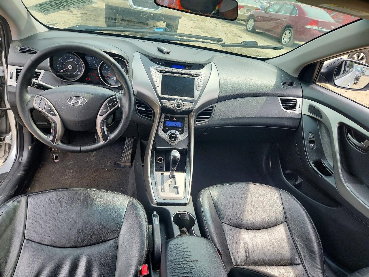 2013 Hyundai Elantra Limited Silver vin: 5NPDH4AE5DH187854