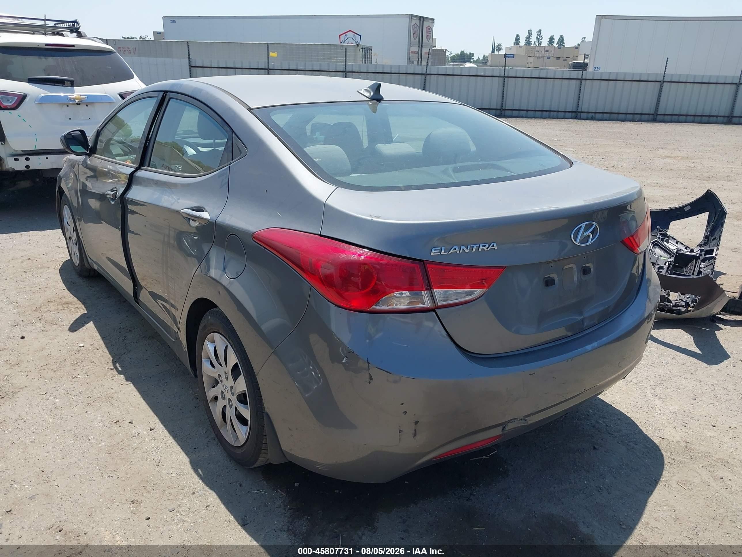 2013 Hyundai Elantra Gls Серый vin: 5NPDH4AE5DH202577