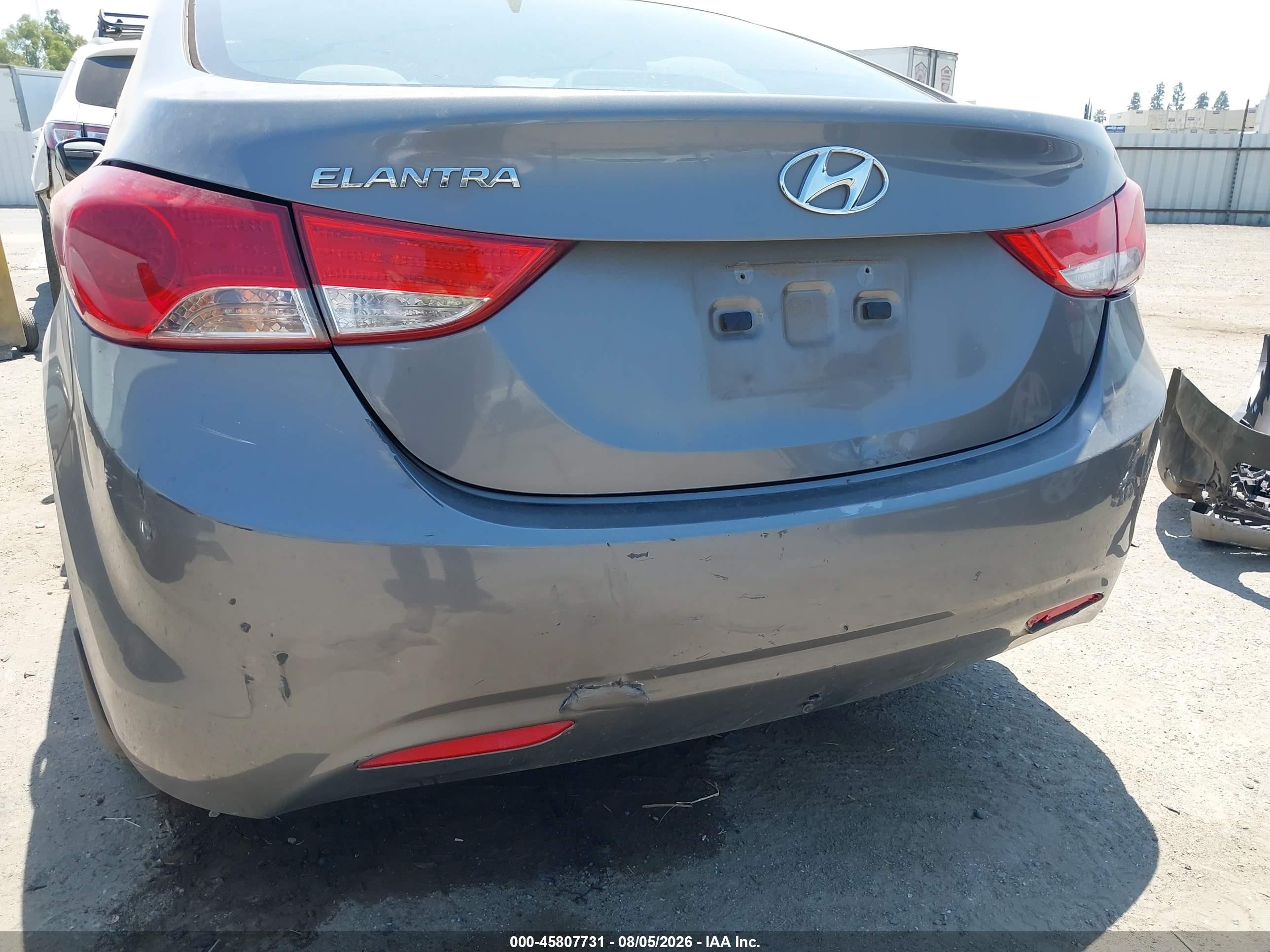 2013 Hyundai Elantra Gls Серый vin: 5NPDH4AE5DH202577