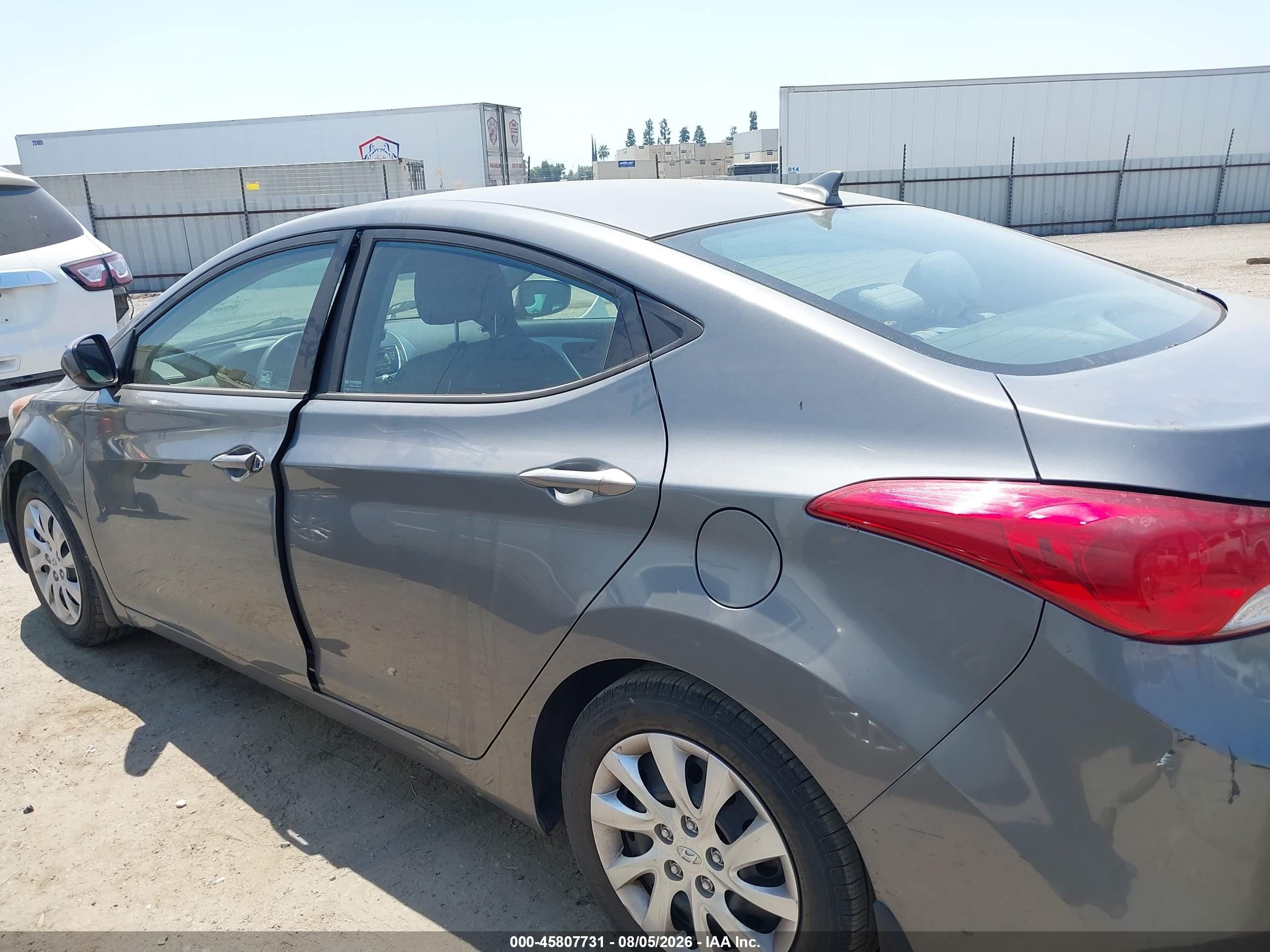 2013 Hyundai Elantra Gls Серый vin: 5NPDH4AE5DH202577