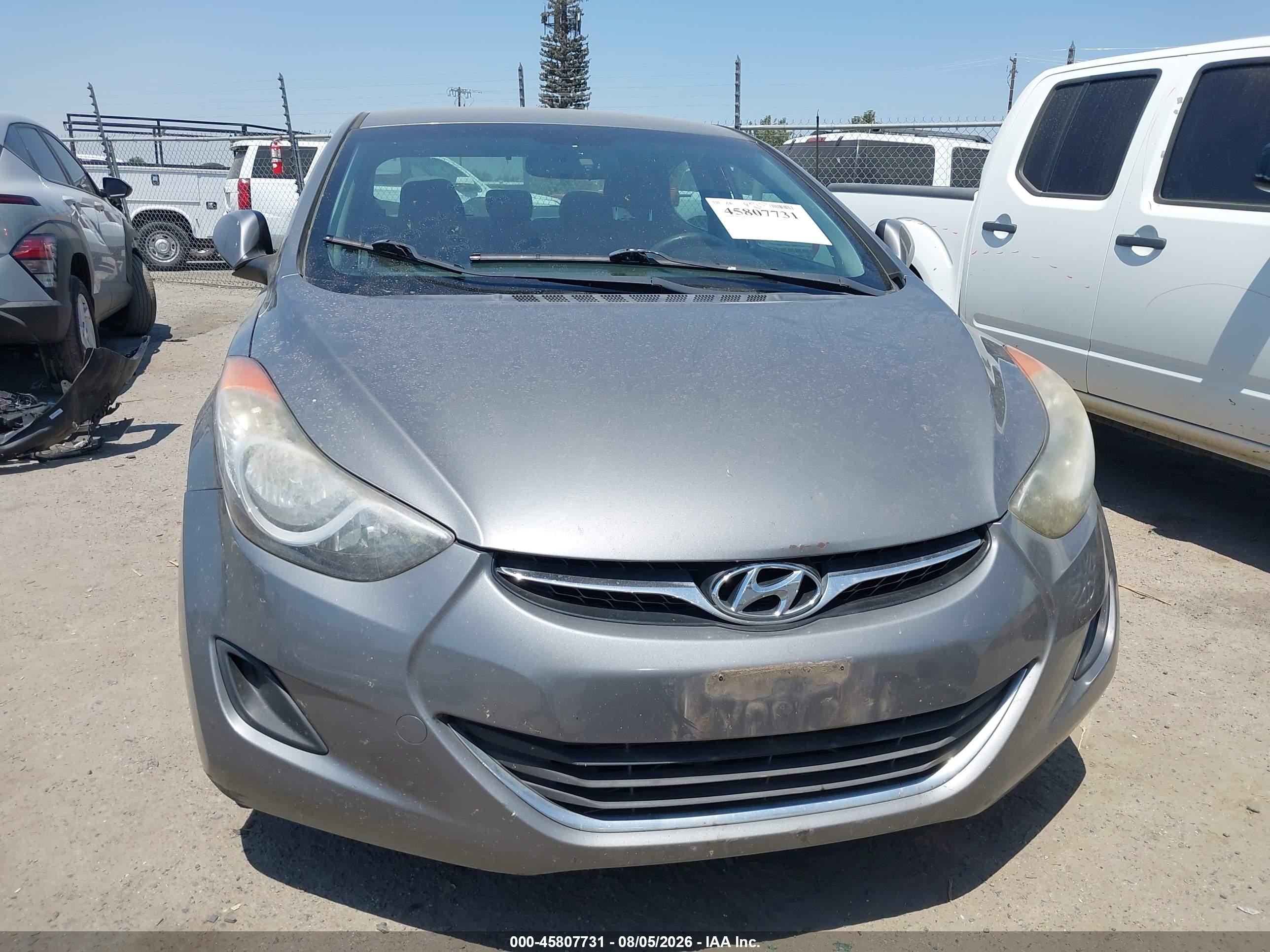 2013 Hyundai Elantra Gls Серый vin: 5NPDH4AE5DH202577