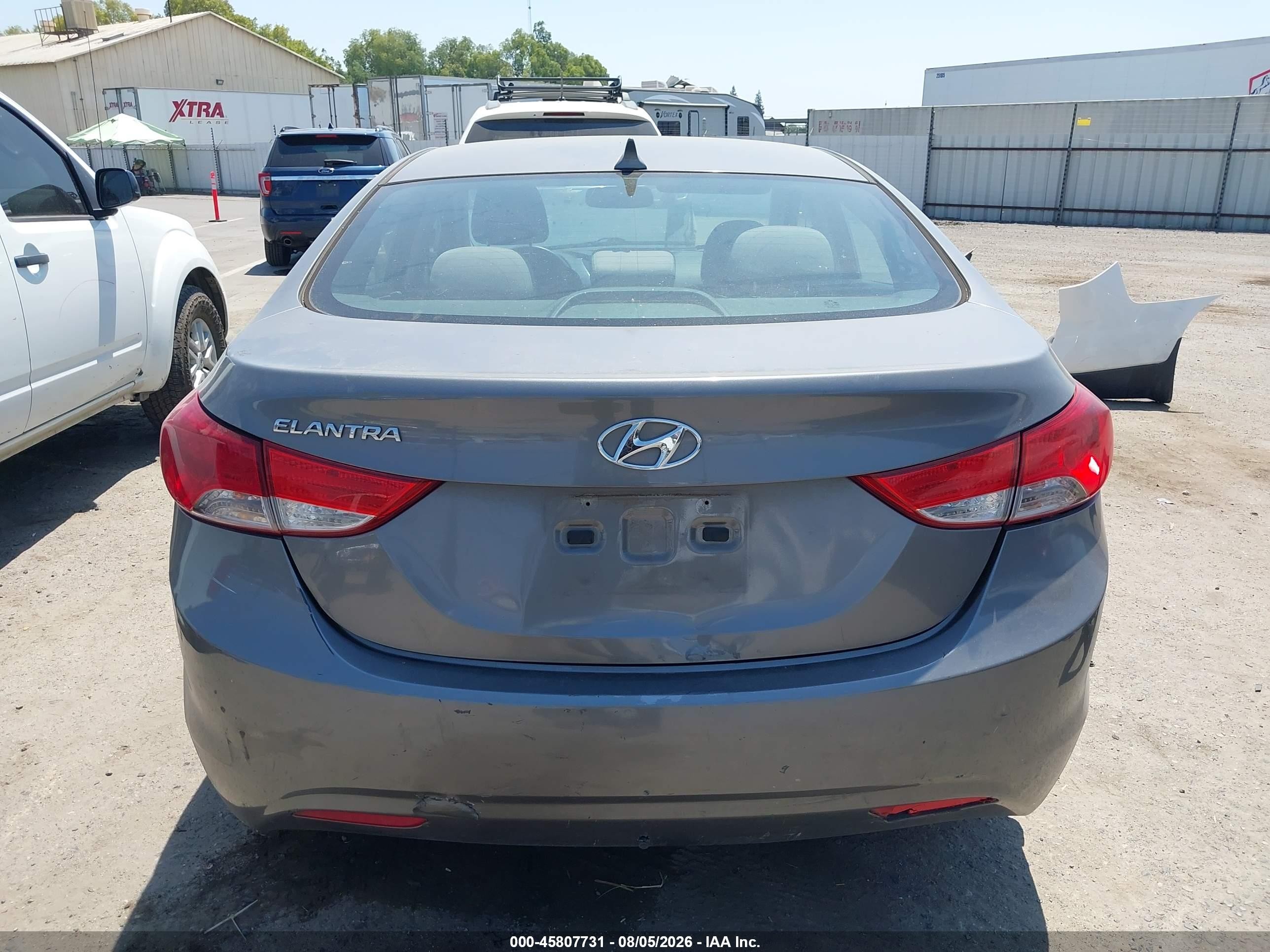 2013 Hyundai Elantra Gls Серый vin: 5NPDH4AE5DH202577