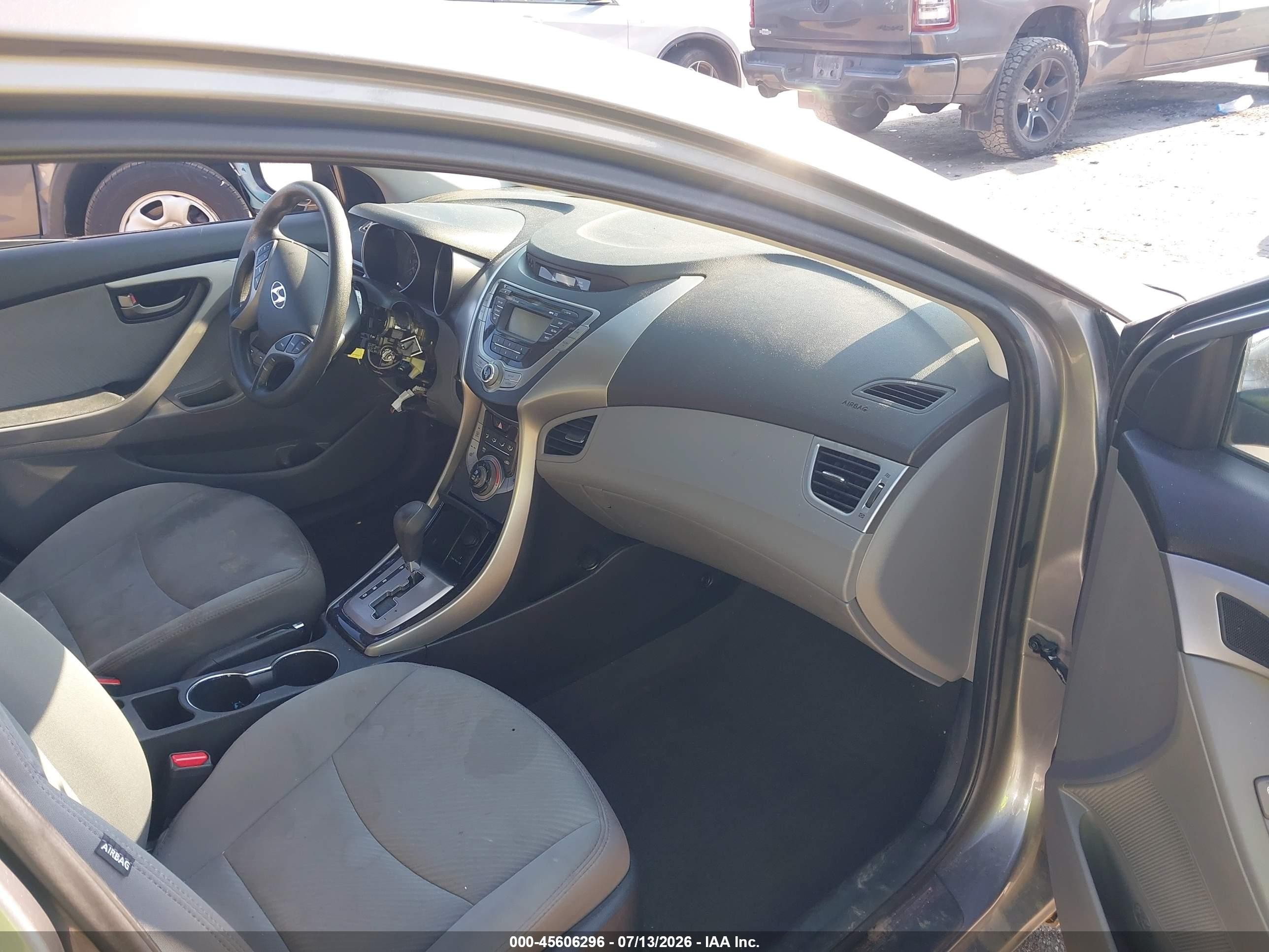 2013 Hyundai Elantra Gls Gray vin: 5NPDH4AE5DH203230