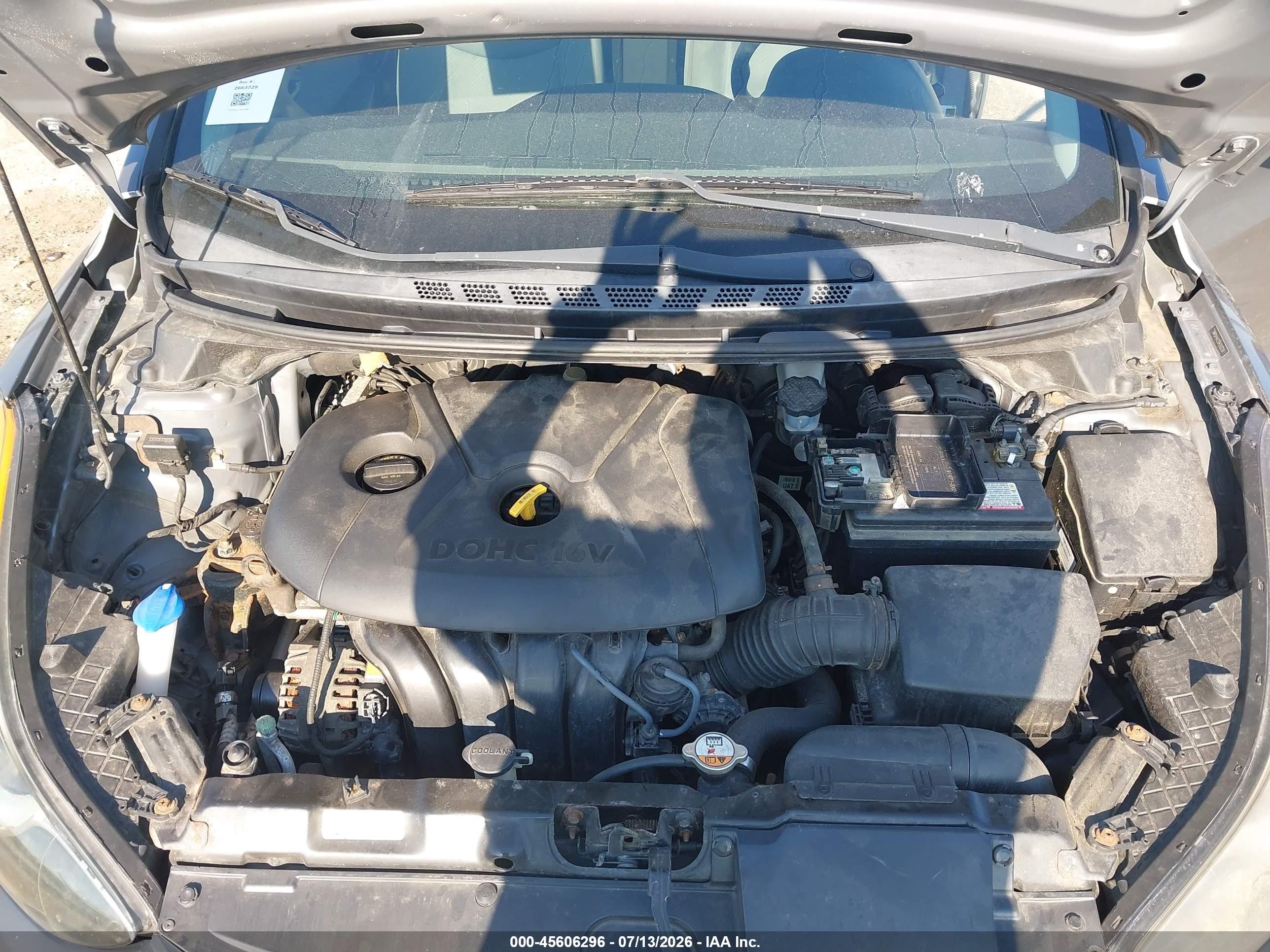 2013 Hyundai Elantra Gls Gray vin: 5NPDH4AE5DH203230