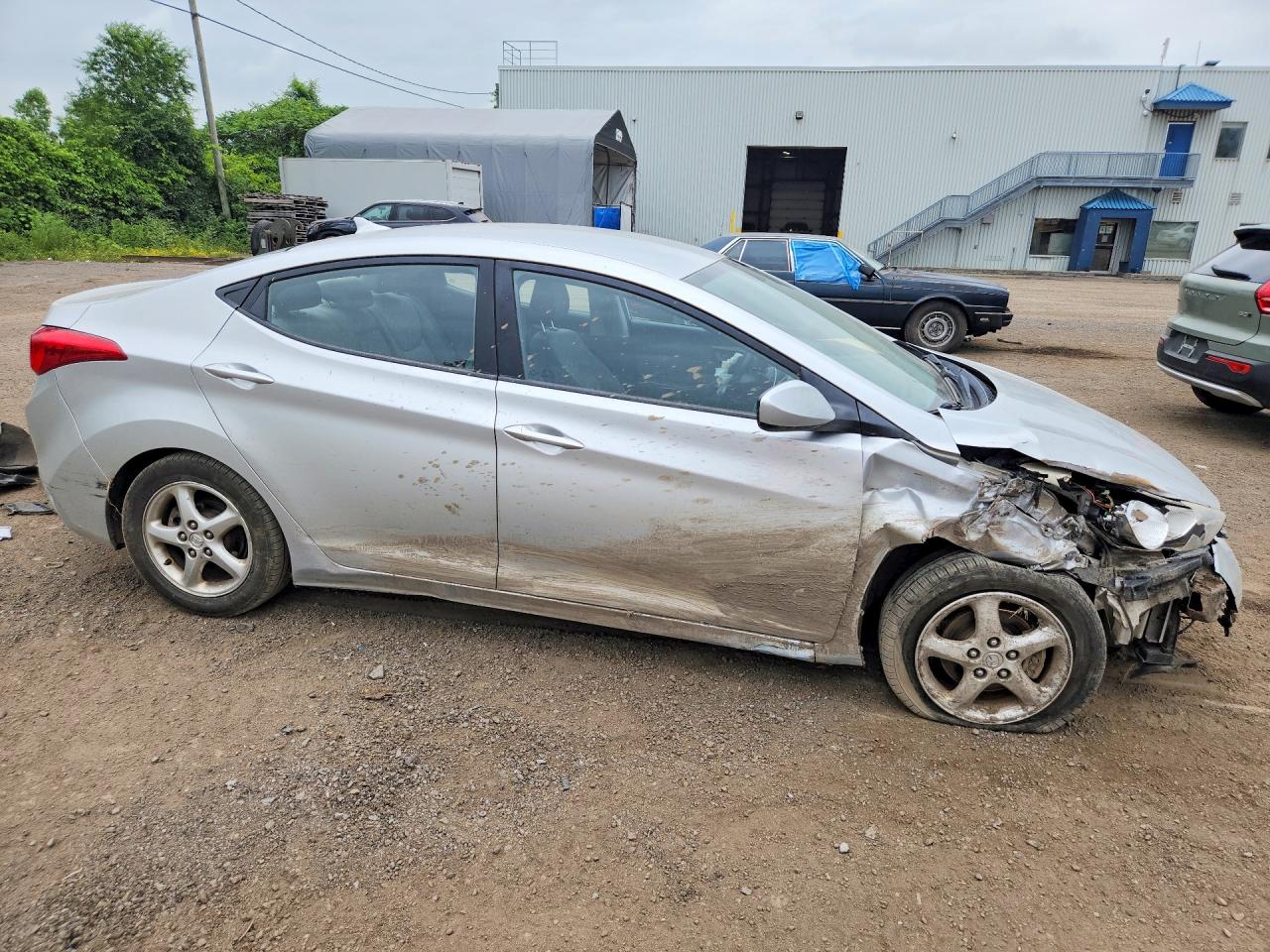 2013 Hyundai Elantra Gls Серый vin: 5NPDH4AE5DH204703