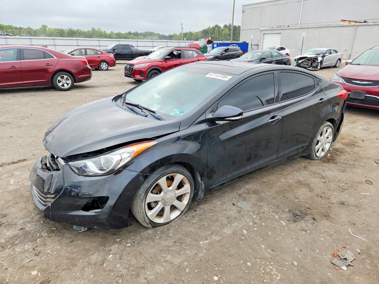 2013 Hyundai Elantra Limited Black vin: 5NPDH4AE5DH205981