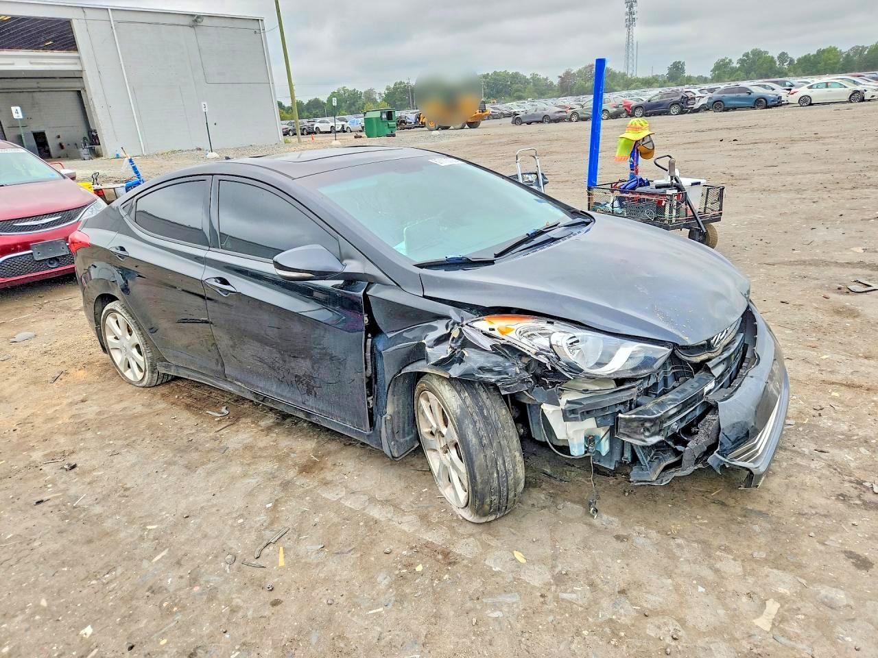 2013 Hyundai Elantra Limited Black vin: 5NPDH4AE5DH205981