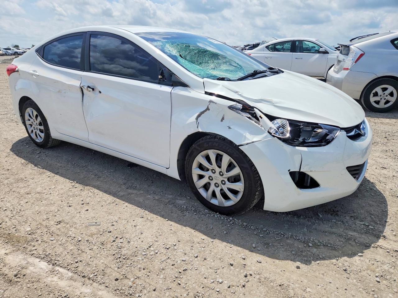 2013 Hyundai Elantra Gls Белый vin: 5NPDH4AE5DH207276